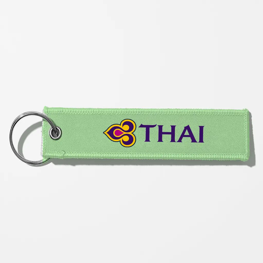 Thai Airways Crew & Staff Tag Key Chains - Light Green