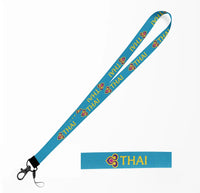 Thumbnail for Thai Airways lanyard - light blue