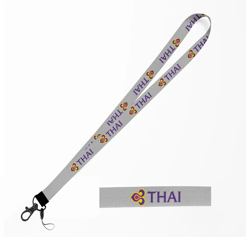 Thai Airways lanyard - light gray