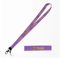 Thumbnail for Thai Airways lanyard - purple