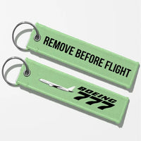 Thumbnail for The Boeing 777 Key Chains - Light Green - Remove Before Flight