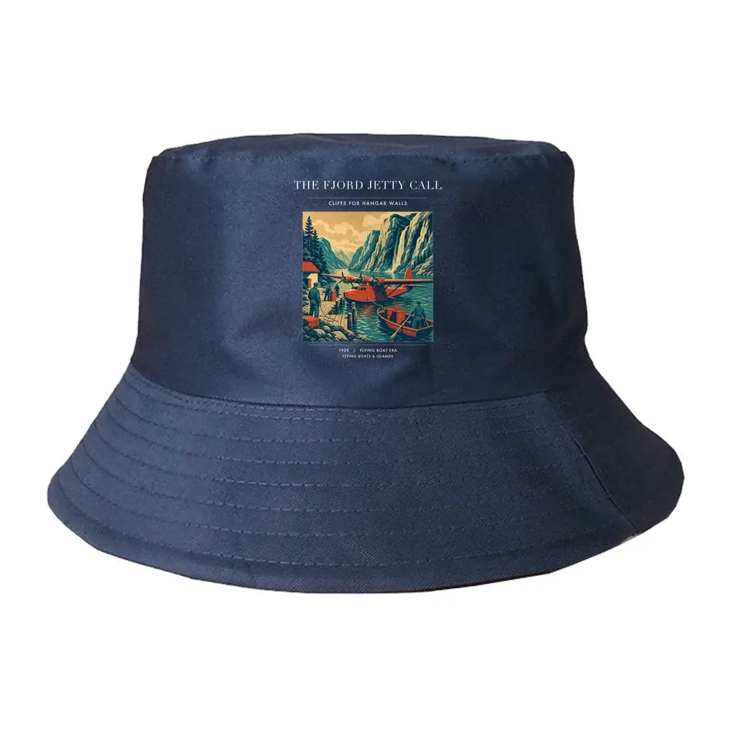The Fjord Jetty Call summer hat - dark blue