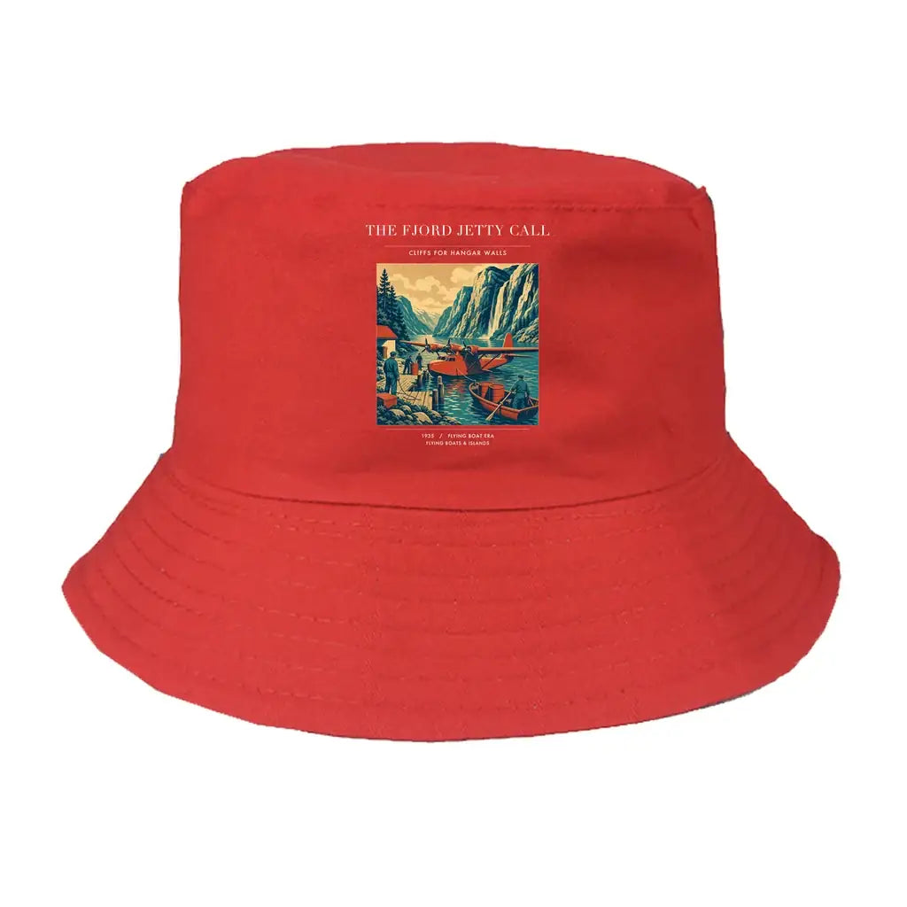 The Fjord Jetty Call summer hat - red