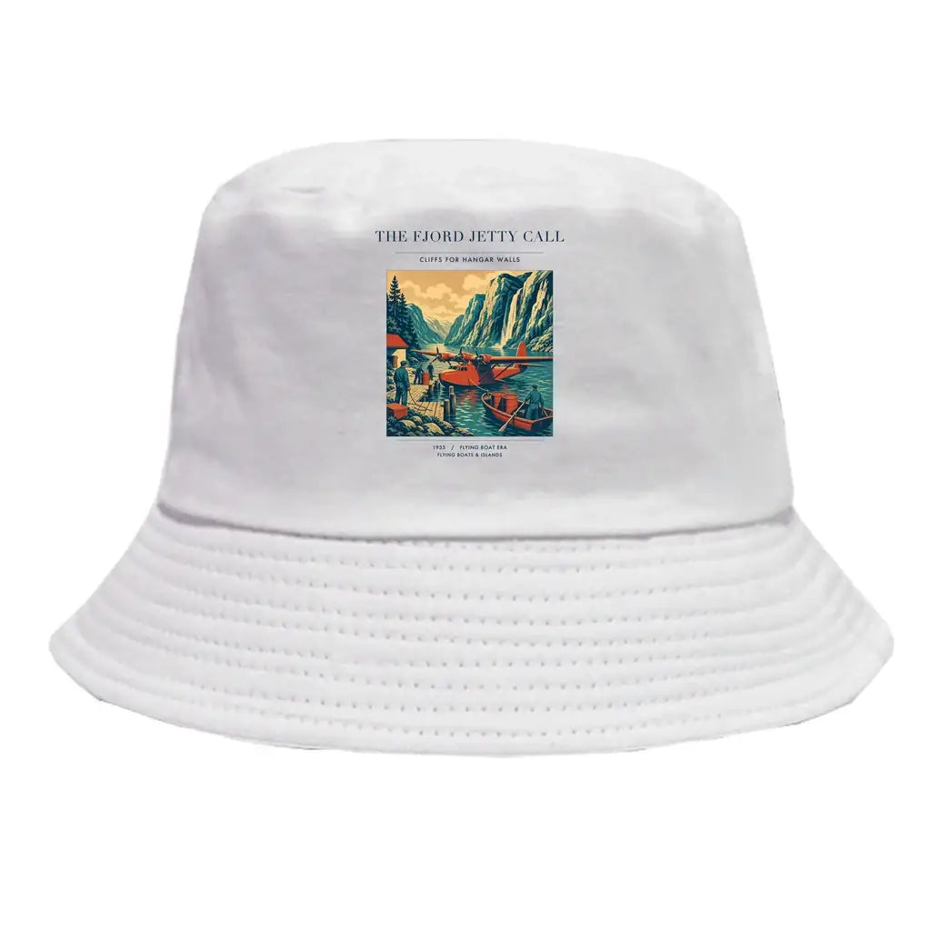 The Fjord Jetty Call summer hat - white
