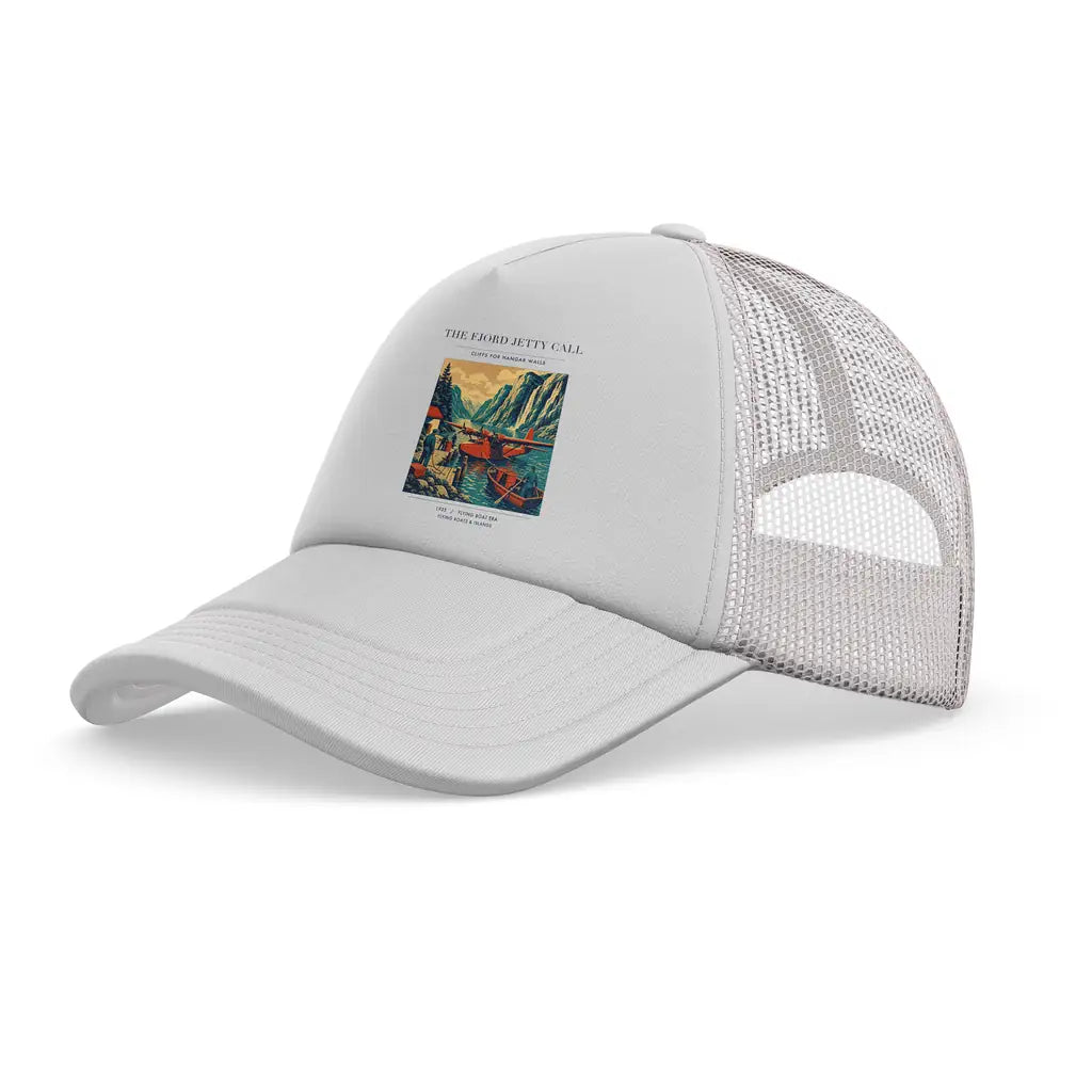 The Fjord Jetty Call trucker cap - white