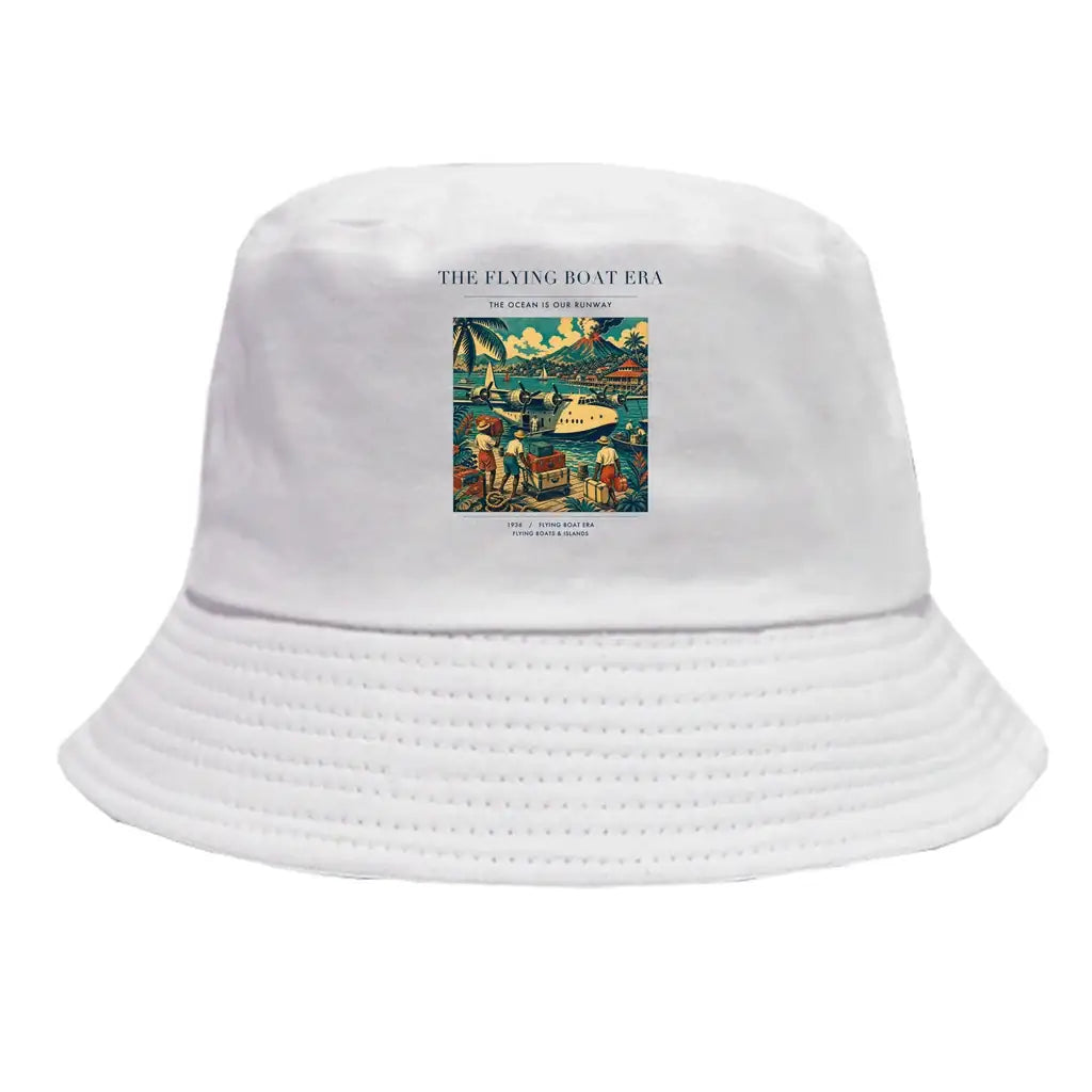 The Flying Boat Era summer hat - white