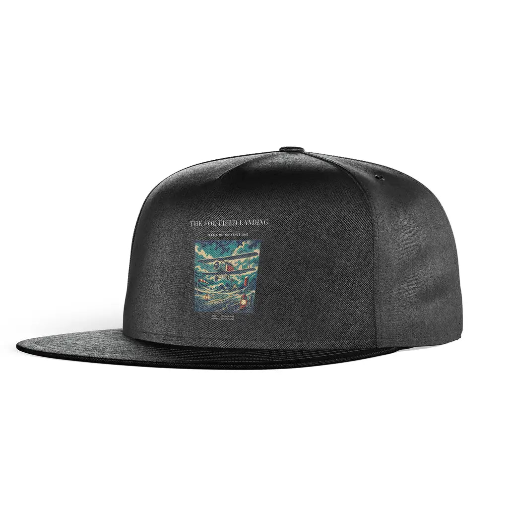The Fog Field Landing snapback - black