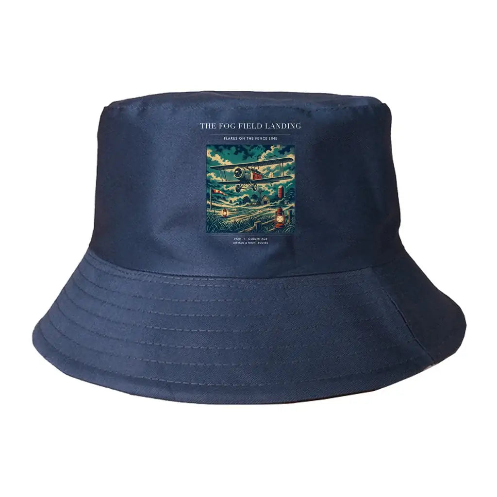 The Fog Field Landing summer hat - dark blue