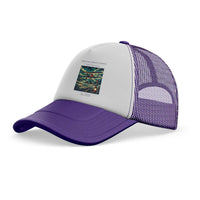 Thumbnail for The Fog Field Landing trucker cap - purple