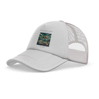 Thumbnail for The Fog Field Landing trucker cap - white