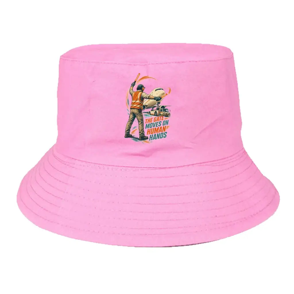 The Gate Moves On Human Hands summer hat - light pink