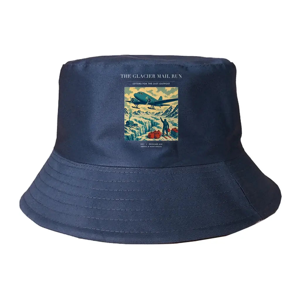 The Glacier Mail Run summer hat - dark blue