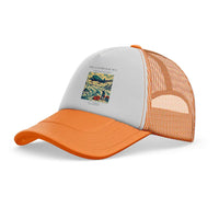 Thumbnail for The Glacier Mail Run trucker cap - orange