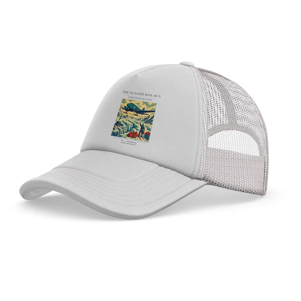 The Glacier Mail Run trucker cap - white