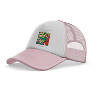 Thumbnail for The Grandmother's First Flight trucker cap - light pink
