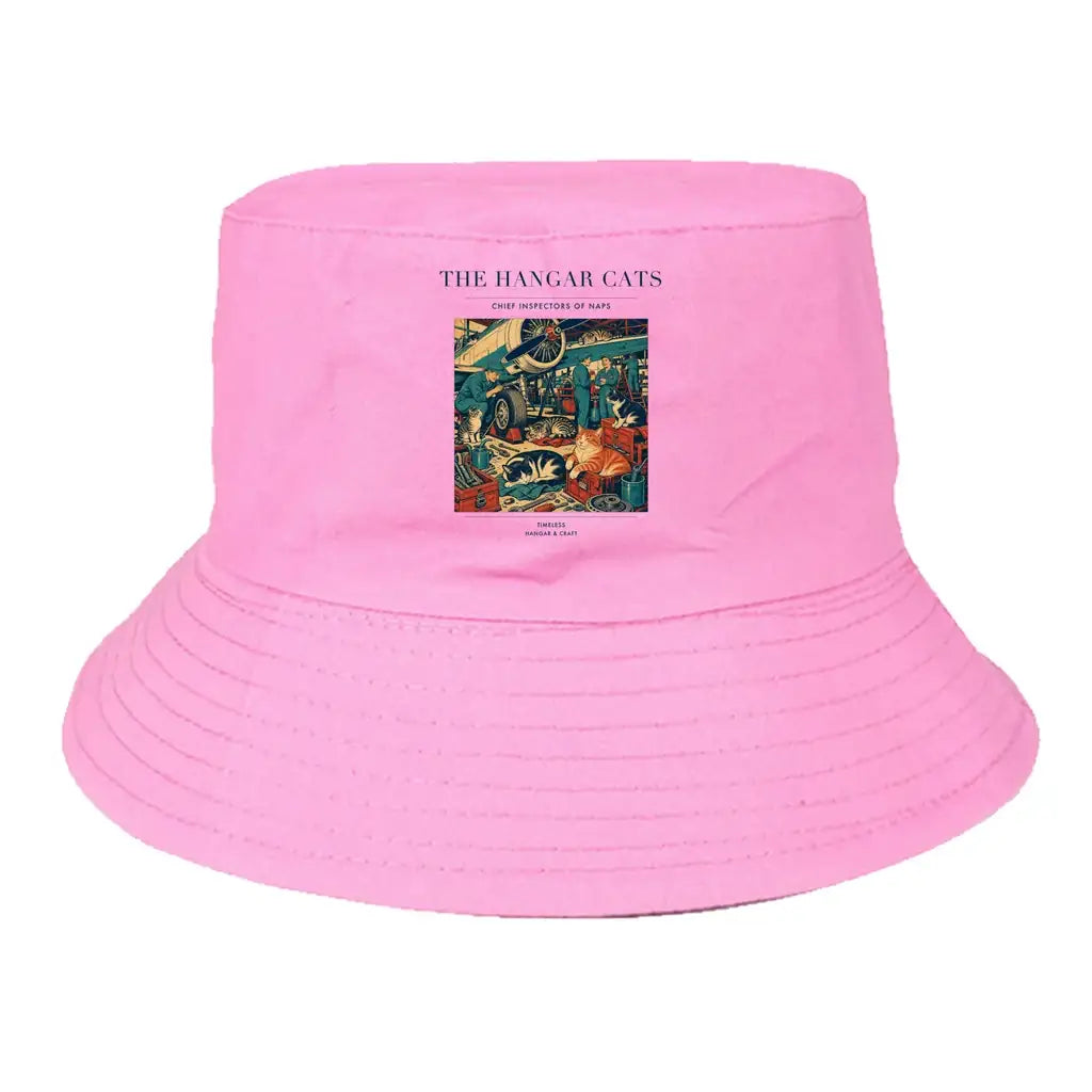 The Hangar Cats summer hat - light pink