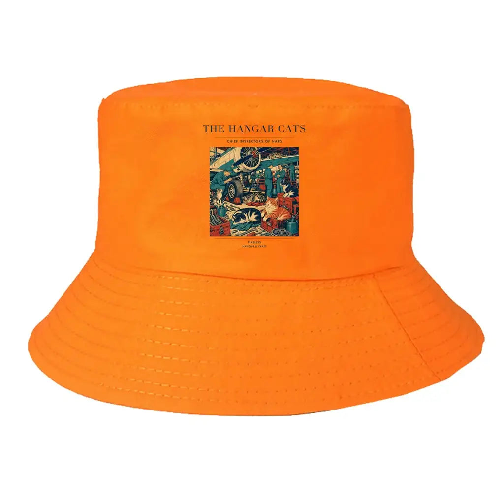 The Hangar Cats summer hat - orange