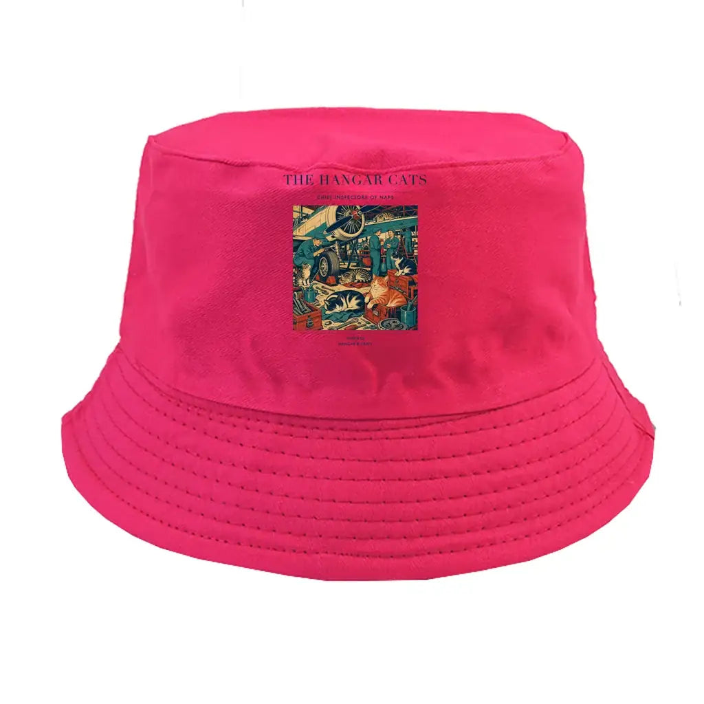 The Hangar Cats summer hat - pink