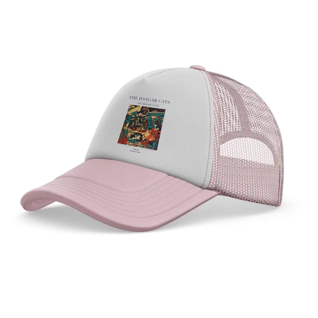 The Hangar Cats trucker cap - light pink