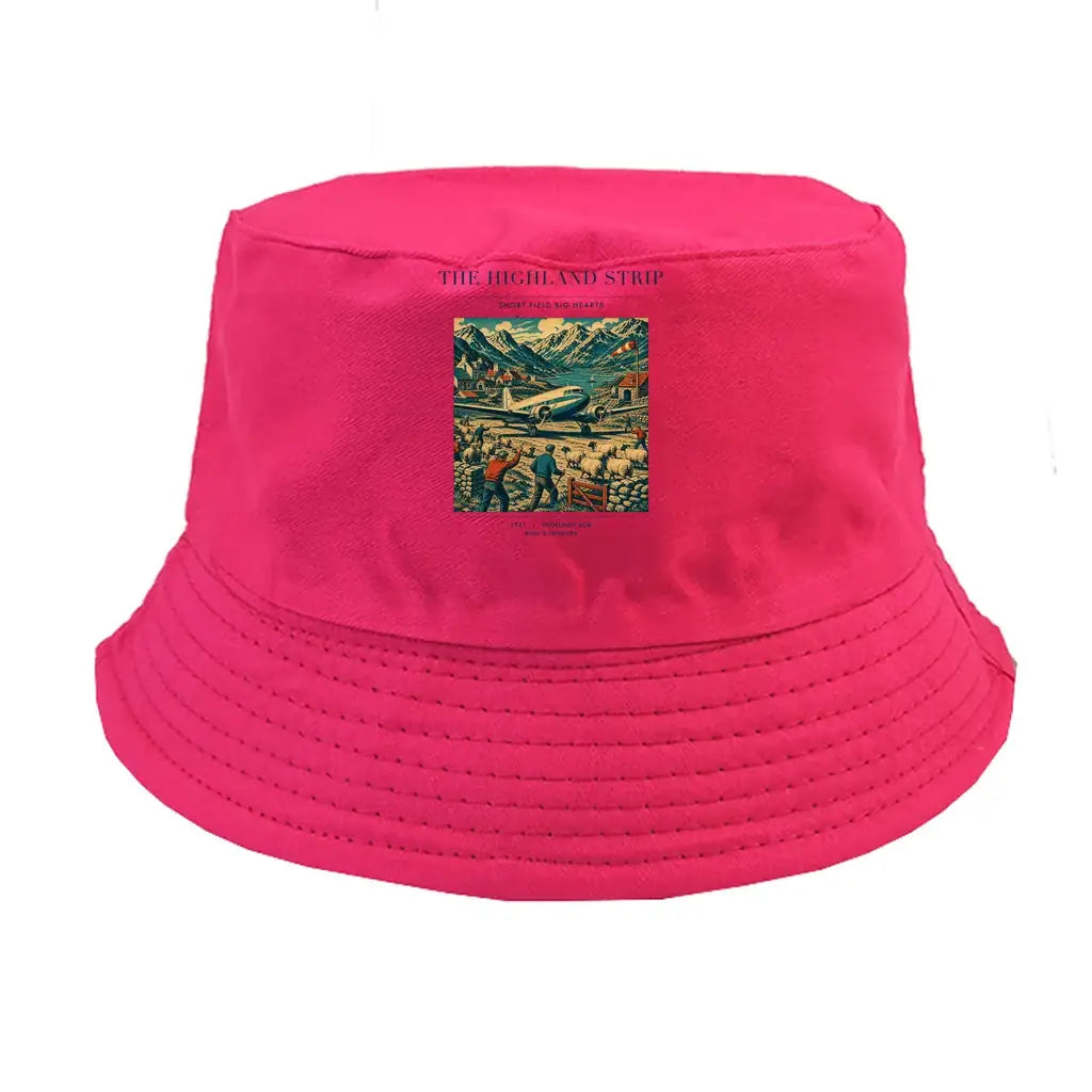 The Highland Strip summer hat - pink