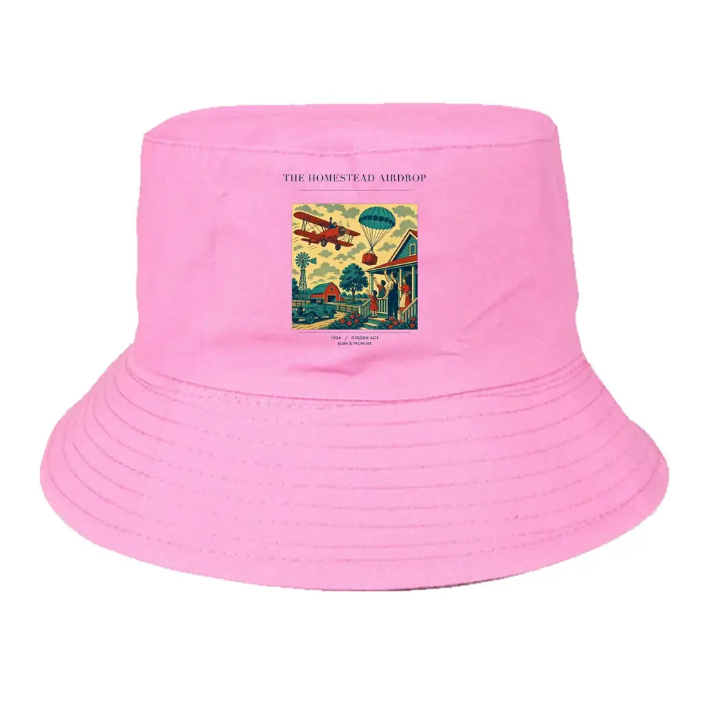 The Homestead Airdrop summer hat - light pink