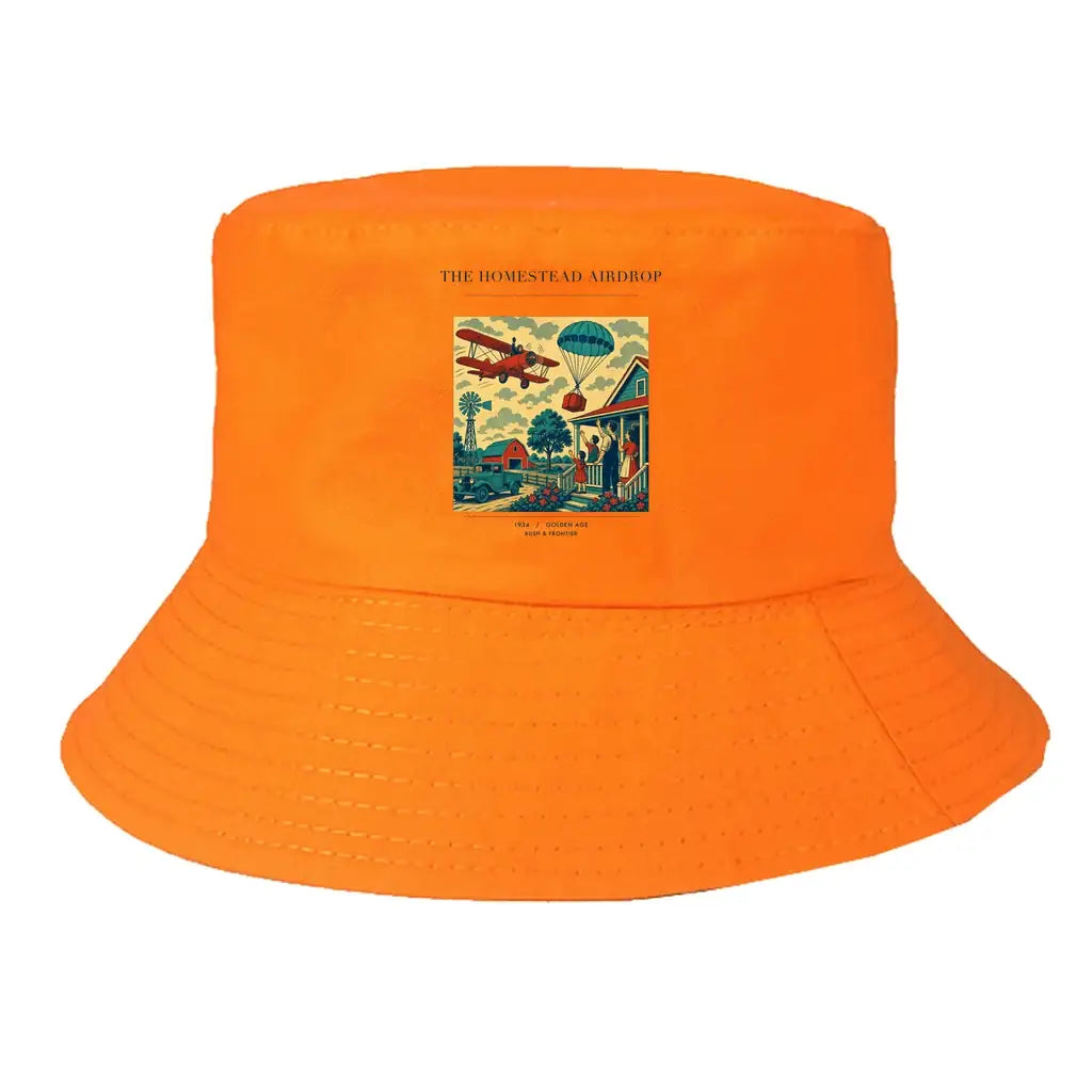 The Homestead Airdrop summer hat - orange