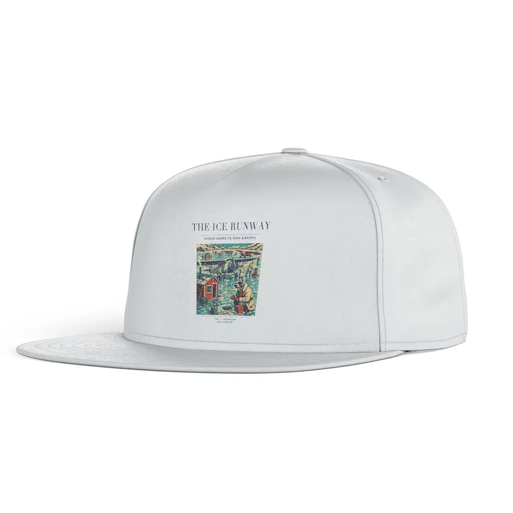 The Ice Runway snapback - white