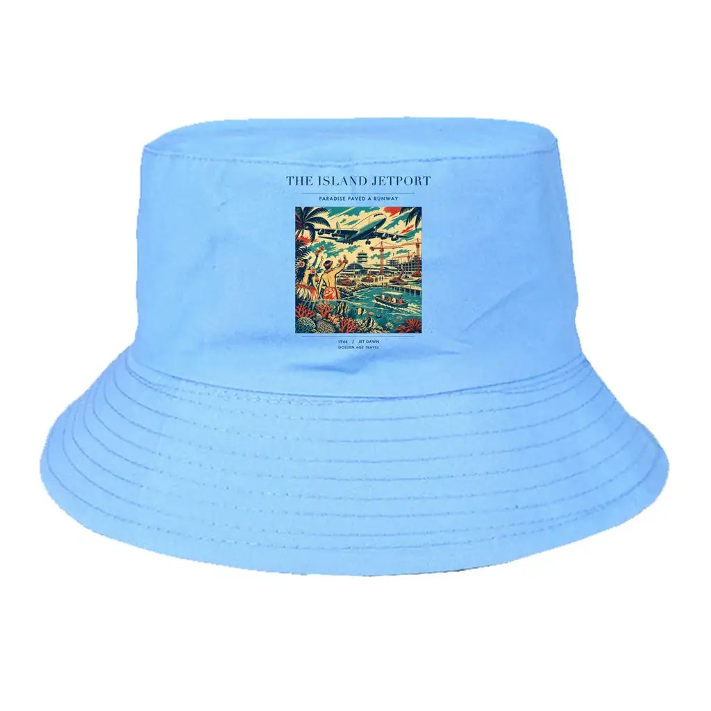 The Island Jetport summer hat - light blue