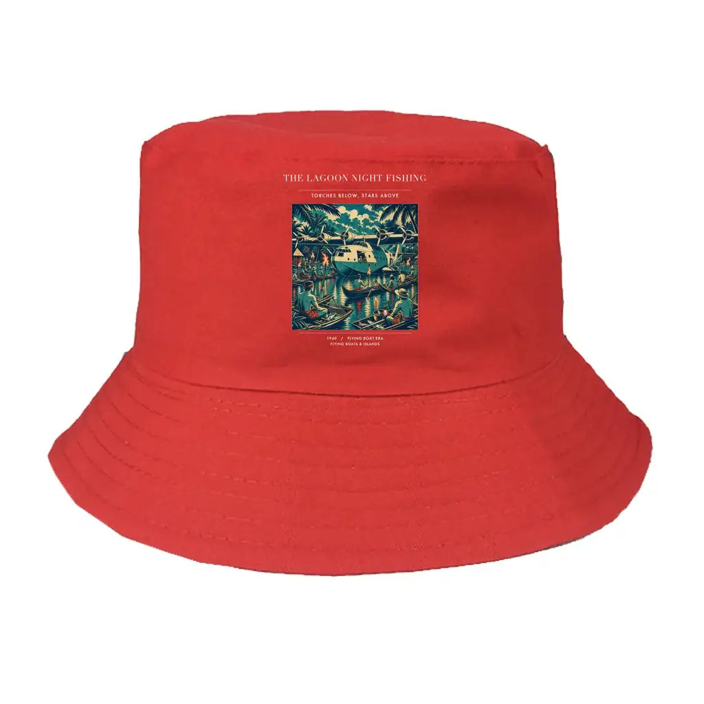 The Lagoon Night Fishing summer hat - red