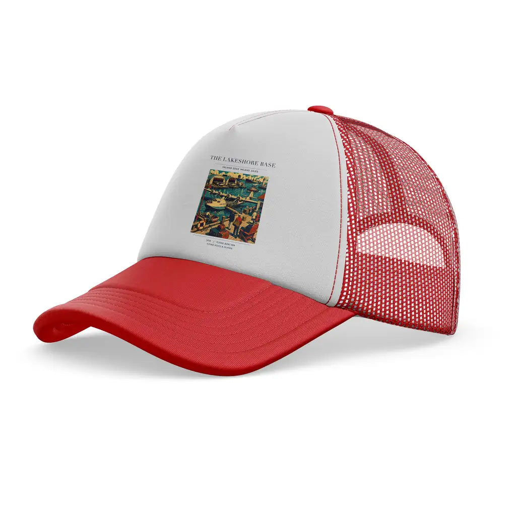 The Lakeshore Base trucker cap - red