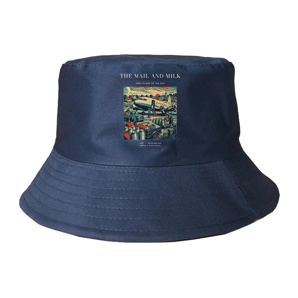 The Mail And Milk summer hat - dark blue