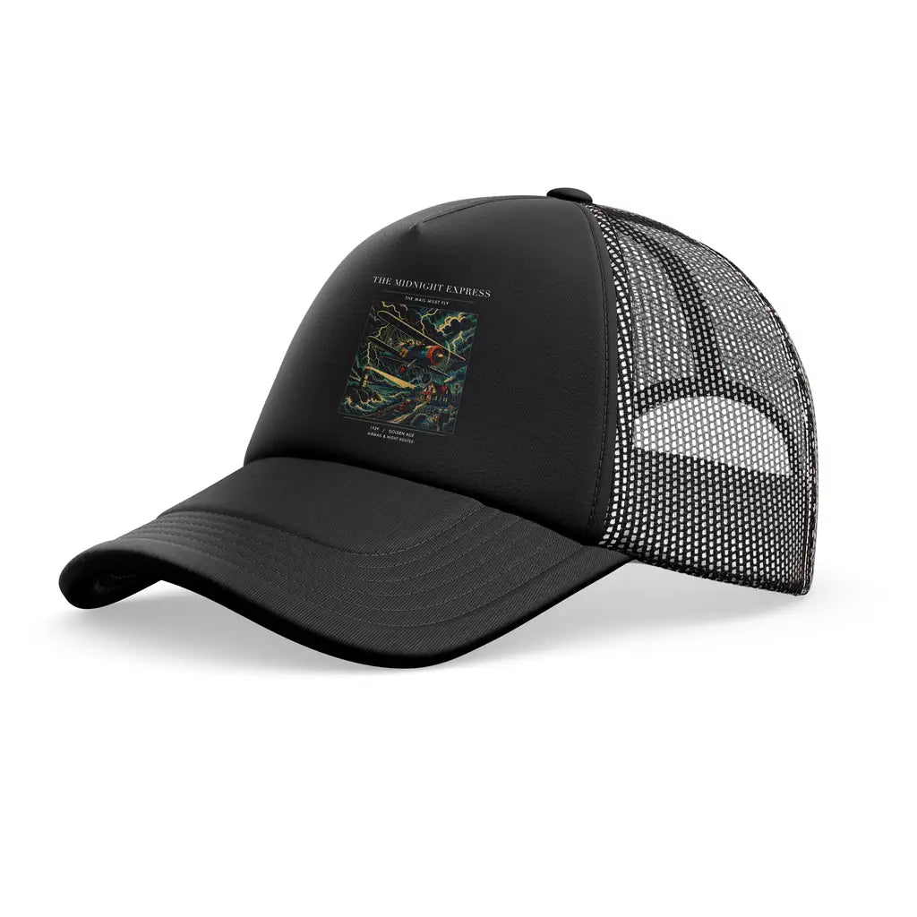 The Midnight Express trucker cap - full black