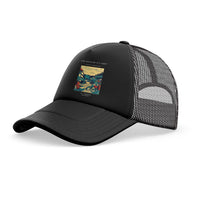 Thumbnail for The Midnight Sun Shift trucker cap - full black