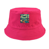 Thumbnail for The Moonport Neighbors summer hat - pink