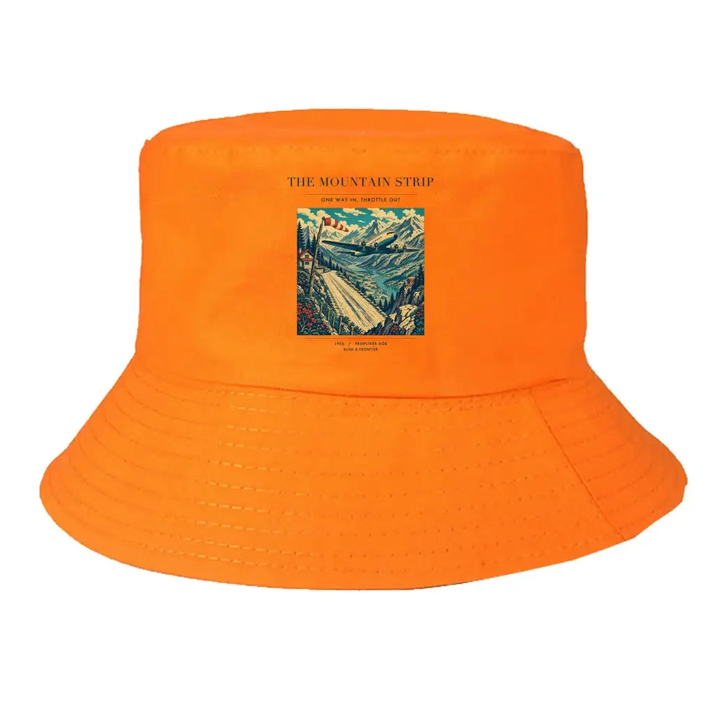 The Mountain Strip summer hat - orange