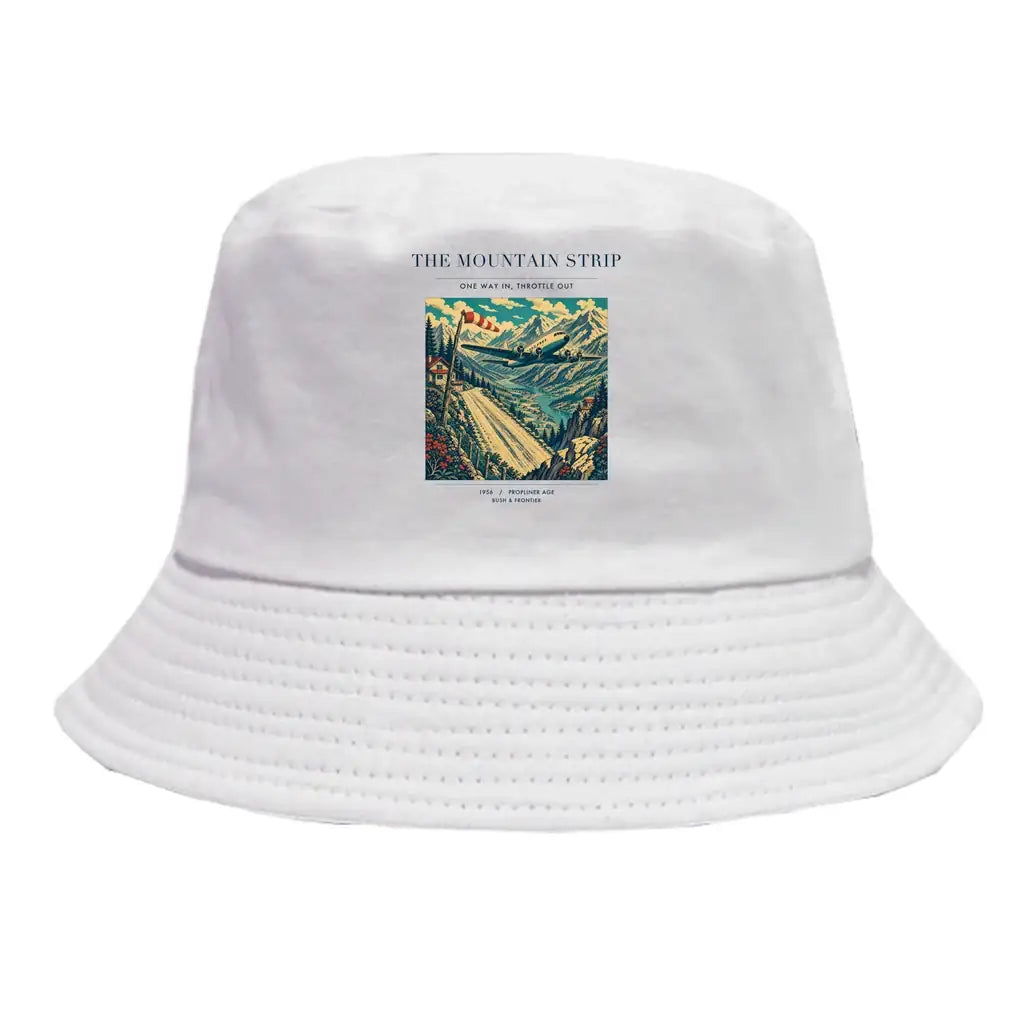 The Mountain Strip summer hat - white
