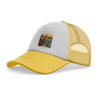 Thumbnail for The Navigator's Retirement Globe trucker cap - yellow