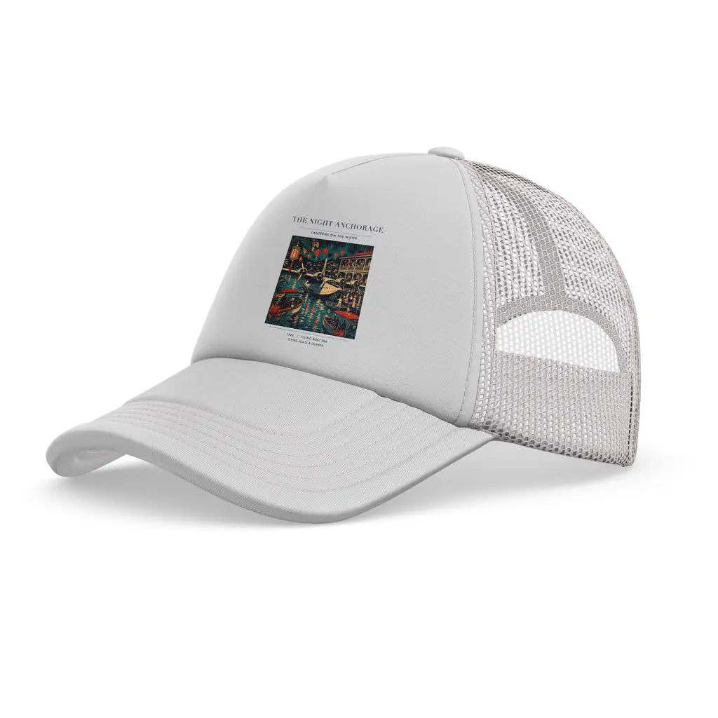 The Night Anchorage trucker cap - white
