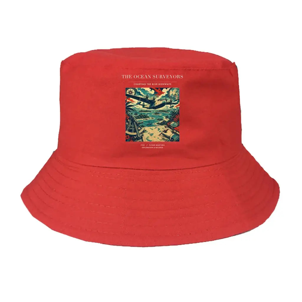 The Ocean Surveyors summer hat - red