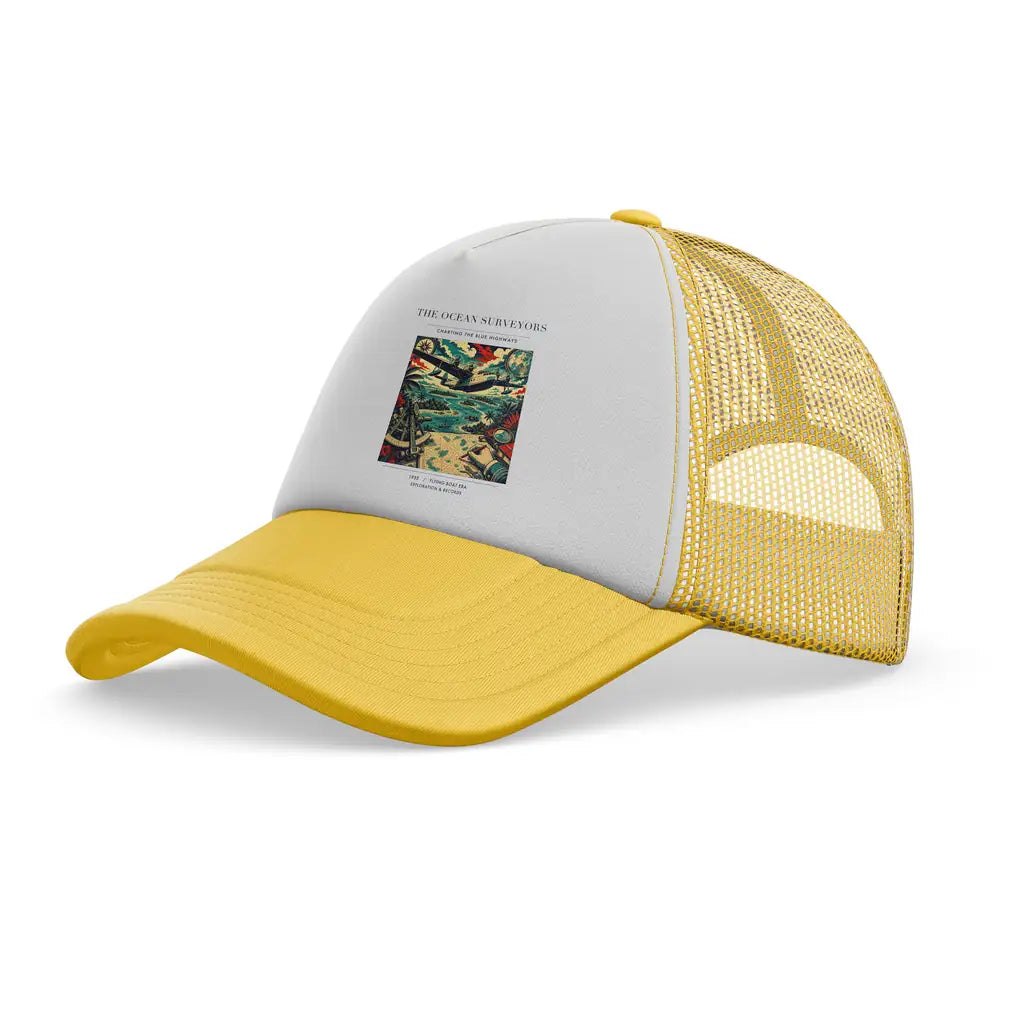 The Ocean Surveyors trucker cap - yellow