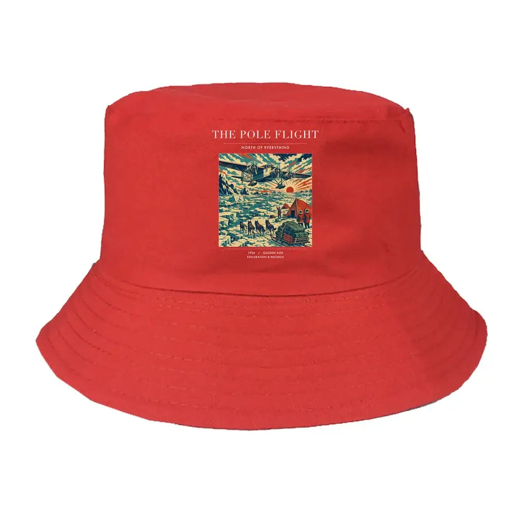 The Pole Flight summer hat - red