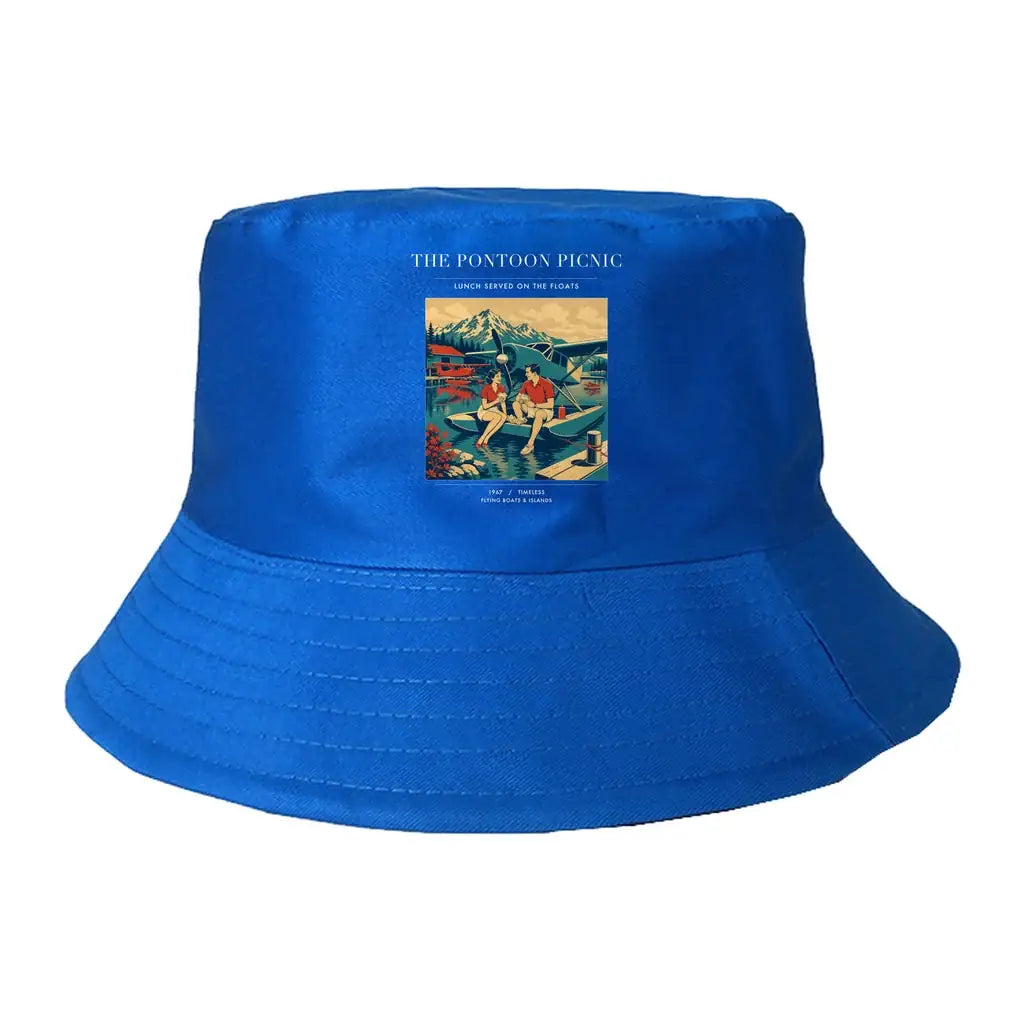 The Pontoon Picnic summer hat - blue