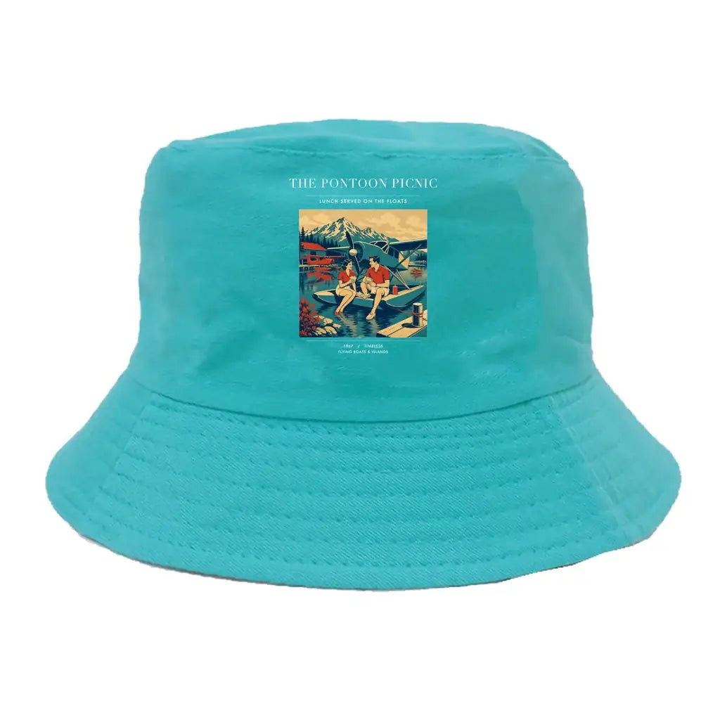 The Pontoon Picnic summer hat - green