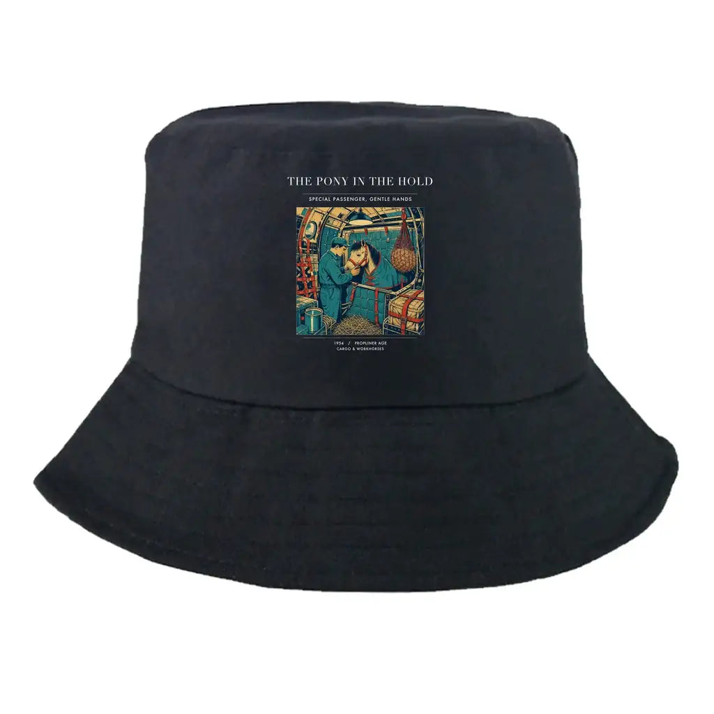 The Pony In The Hold summer hat - black