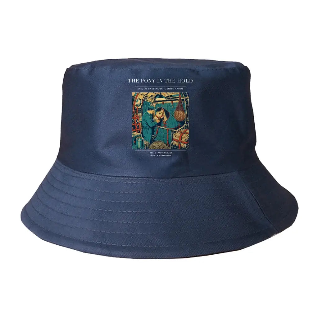 The Pony In The Hold summer hat - dark blue