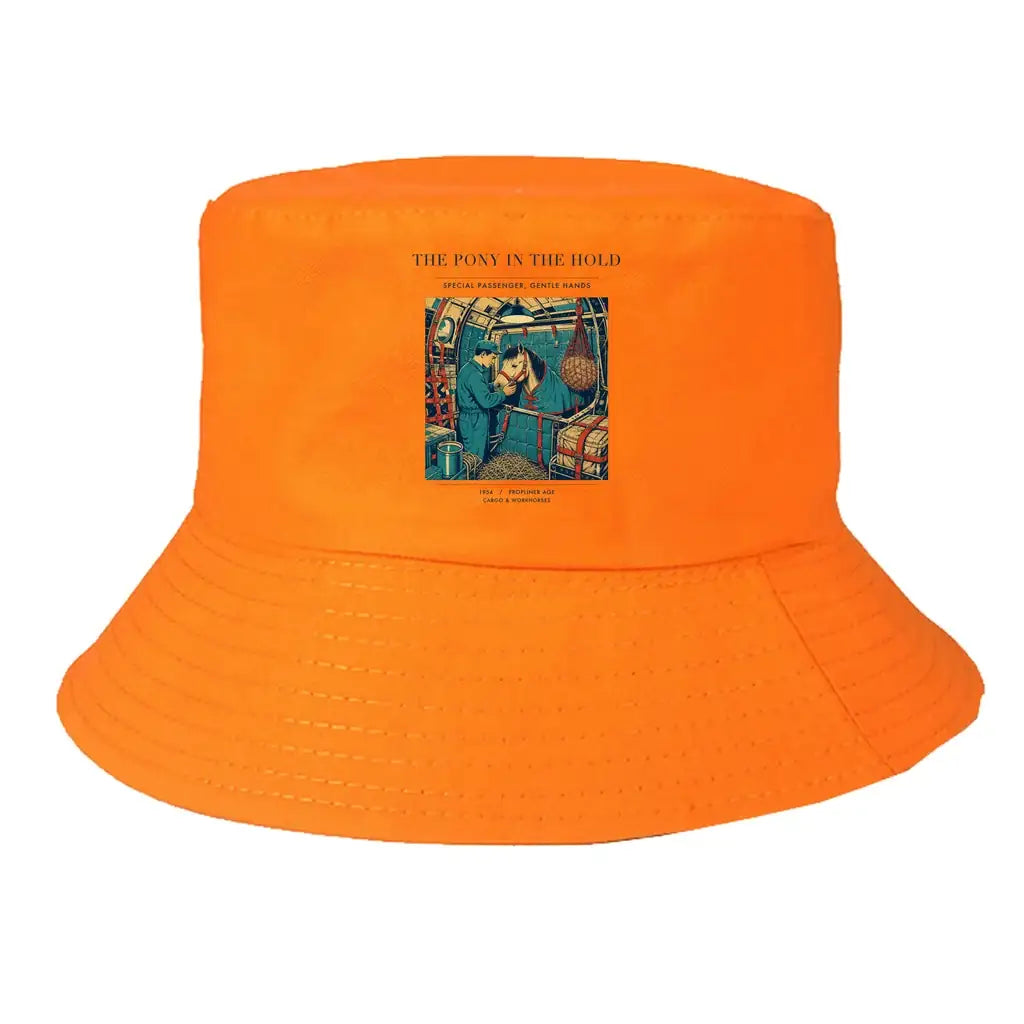 The Pony In The Hold summer hat - orange