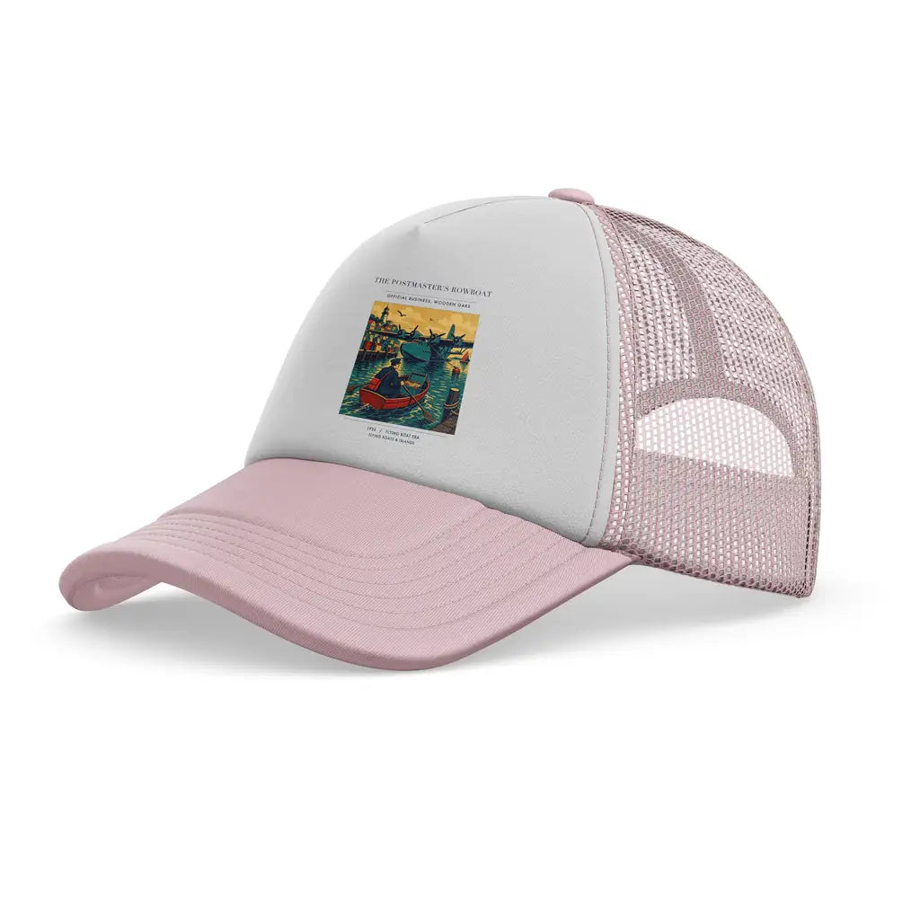 The Postmaster's Rowboat trucker cap - light pink