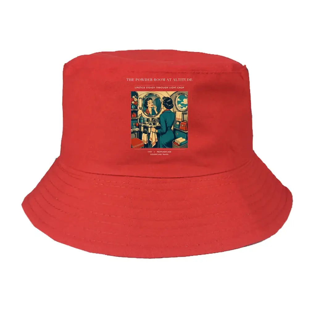 The Powder Room At Altitude summer hat - red