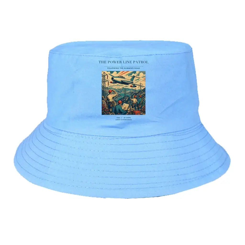 The Power Line Patrol summer hat - light blue