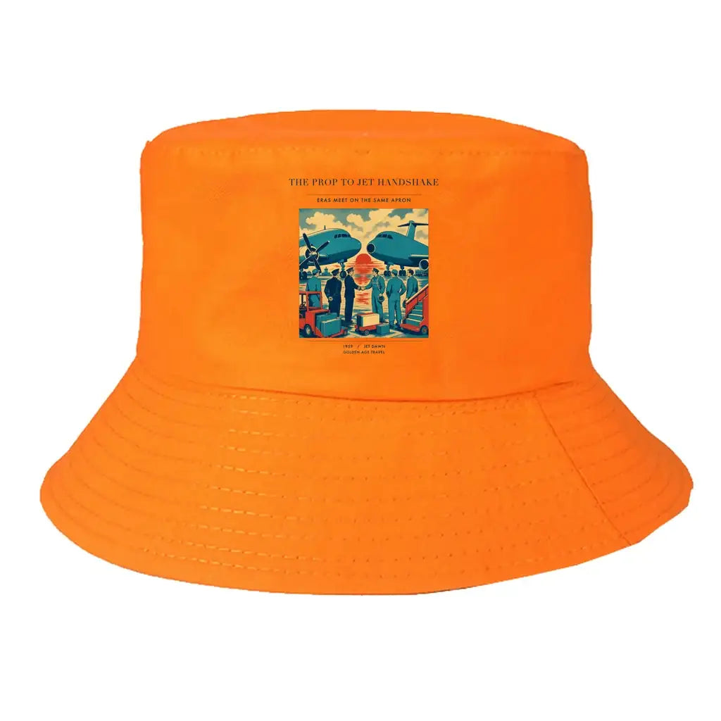 The Prop To Jet Handshake summer hat - orange